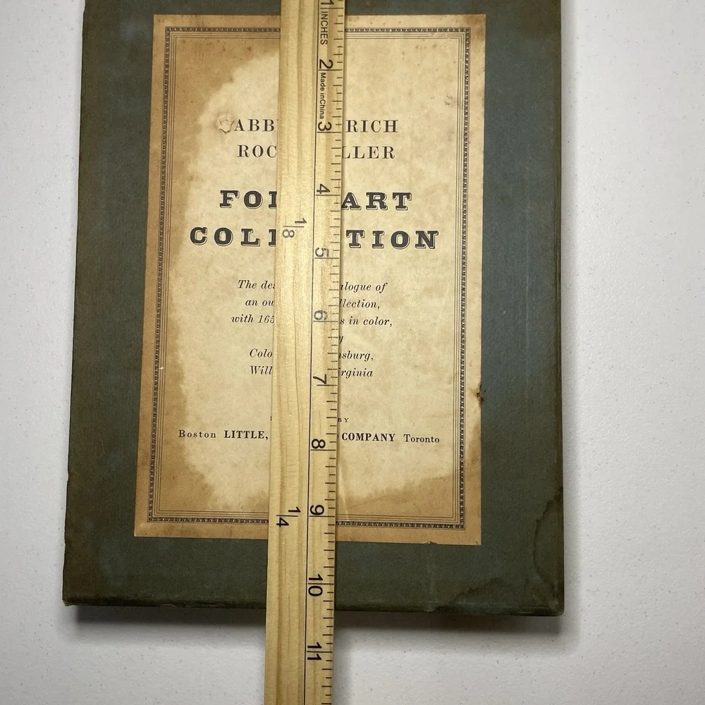 Vtg 1st‎ Edition Abby Alderich Rockefeller Folk Art Collection Book & Box 1957